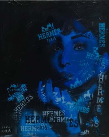 Pittura intitolato "Audrey Hepburn" da Dominique Kleiner, Opera d'arte originale, Acrilico