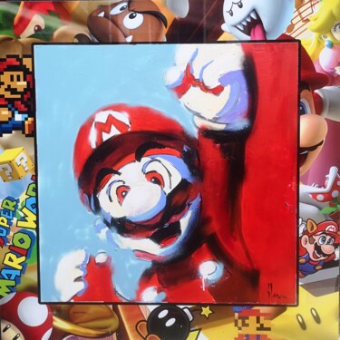 Painting titled "Mario party" by Dominique Kleiner, Original Artwork, Acrylic