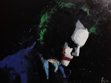 Pintura titulada "joker pensif 2" por Dominique Kleiner, Obra de arte original, Oleo