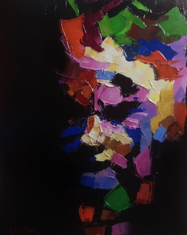 Painting titled "jokercolor" by Dominique Kleiner, Original Artwork, Oil