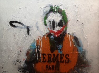 Painting titled "joker wanted" by Dominique Kleiner, Original Artwork, Acrylic