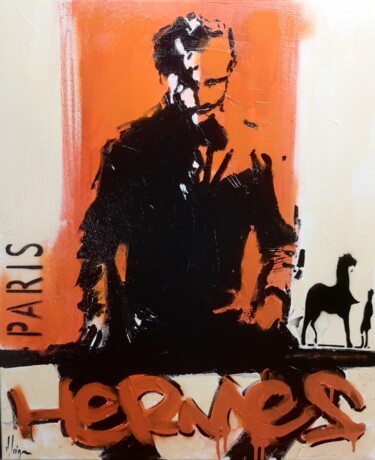 Ζωγραφική με τίτλο "joker hermes" από Dominique Kleiner, Αυθεντικά έργα τέχνης, Ακρυλικό
