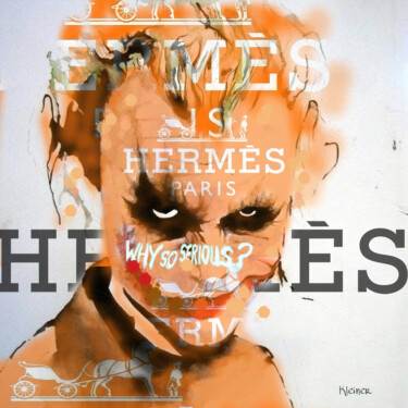 Pittura intitolato "Mister joker hermes" da Dominique Kleiner, Opera d'arte originale, Pittura digitale