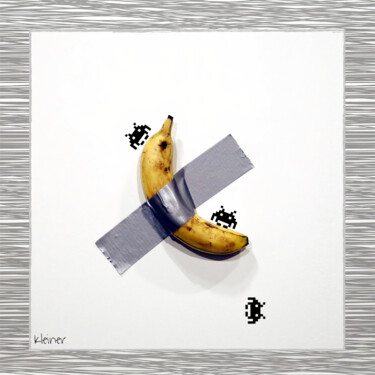 Peinture intitulée "Banana invaders" par Dominique Kleiner, Œuvre d'art originale, Peinture numérique