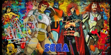 绘画 标题为“les années SEGA” 由Dominique Kleiner, 原创艺术品, 数字油画