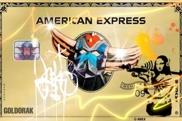 Painting titled "AMERICAN EXPRESS GO…" by Dominique Kleiner, Original Artwork, Digital Painting