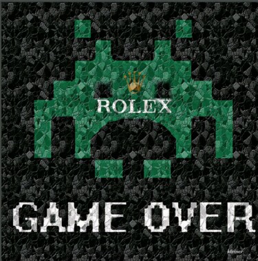 Ζωγραφική με τίτλο "Rolex Invaders Mosa…" από Dominique Kleiner, Αυθεντικά έργα τέχνης, Ψηφιακή ζωγραφική