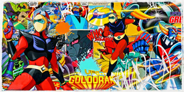 Peinture intitulée "Ultima goldorak" par Dominique Kleiner, Œuvre d'art originale, Peinture numérique