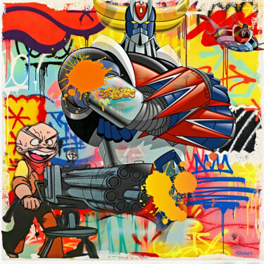 Картина под названием "Rigel goldorak Sven…" - Dominique Kleiner, Подлинное произведение искусства, Цифровая живопись