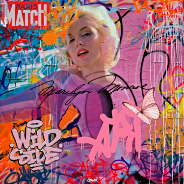 Pintura titulada "Maryline Paris match" por Dominique Kleiner, Obra de arte original, Pintura Digital