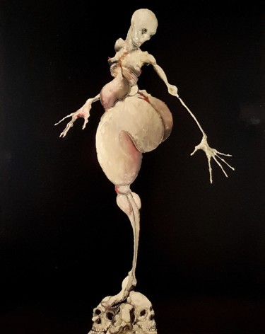 "Vénus danse macabre…" başlıklı Tablo Dominique Laude tarafından, Orijinal sanat, Petrol