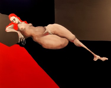 Peinture intitulée "Vénus d'Urbino" par Dominique Laude, Œuvre d'art originale, Huile