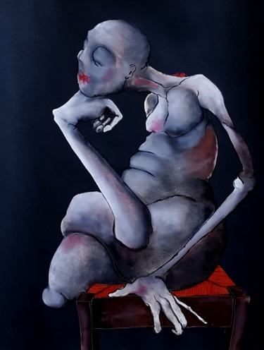 Malarstwo zatytułowany „Penser” autorstwa Dominique Laude, Oryginalna praca, Olej