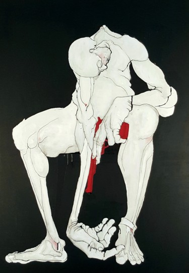 Pintura titulada "Eréthisme" por Dominique Laude, Obra de arte original, Oleo