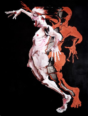 Painting titled "Metamorphosis" by Dominique Laude, Original Artwork, Oil