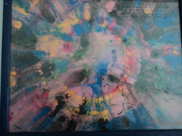 Peinture intitulée "LE CENTRE" par Dominique Laveu, Œuvre d'art originale, Acrylique