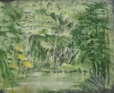 Peinture intitulée "Rêve de forêt" par Dominique Maisonneuve, Œuvre d'art originale, Pastel