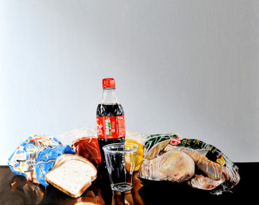 Картина под названием "Art plastique" - Dominique Manchet, Подлинное произведение искусства, Масло Установлен на Деревянная…