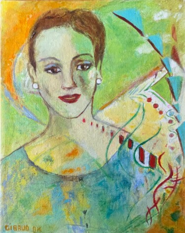 Peinture intitulée "L’Eté" par Dominique-Marie Gibaud Ubelmann, Œuvre d'art originale, Huile