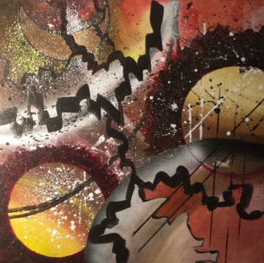 Fiction Peinture intitulée "Fiction" par Dominique Meier, Œuvre d'art originale, Acrylique
