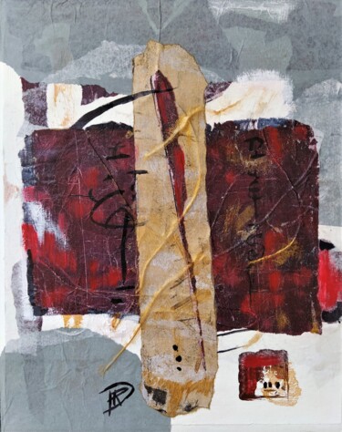 Rosso Peinture intitulée "Rosso" par Dominique Mireille Richard, Œuvre d'art originale, Acrylique