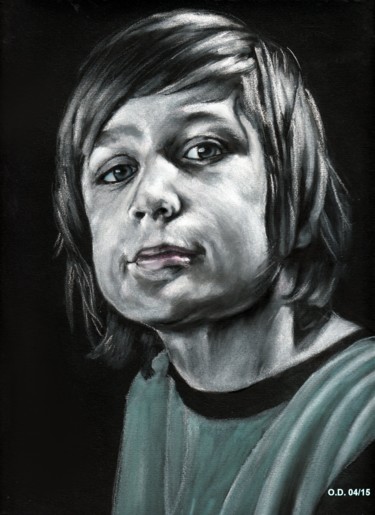 Dessin intitulée "loris2.jpg" par Dominique Obry, Œuvre d'art originale, Pastel