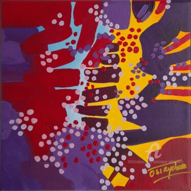 Painting titled "ABSTRAIT NOVEMBRE 3" by Dominique Ostrycharz, Original Artwork, Acrylic Mounted on Wood Stretcher frame