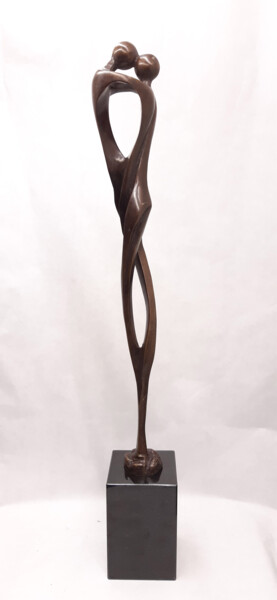 Sculpture intitulée "le baiser" par Dominique Peri, Œuvre d'art originale, Bronze