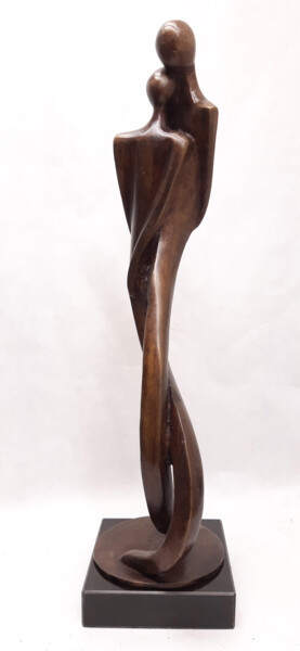 Sculpture titled "enlassè 2" by Dominique Peri, Original Artwork, Bronze