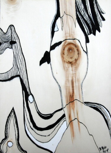 Rysunek zatytułowany „Venus d'ailleurs ,…” autorstwa Dominique Petit, Oryginalna praca, Atrament