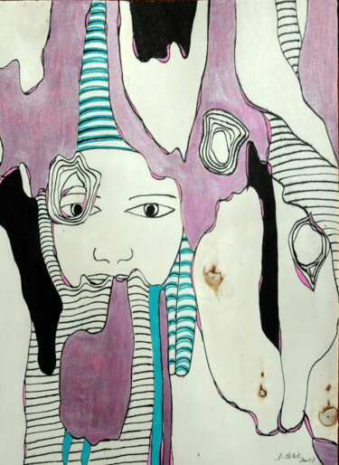 绘画 标题为“Regards, n° 3” 由Dominique Petit, 原创艺术品