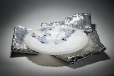 Sculpture intitulée "Glacier" par Dominique Plastre, Œuvre d'art originale, Verre