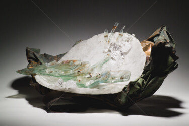 雕塑 标题为“Recherche de l'équi…” 由Dominique Plastre, 原创艺术品, 玻璃