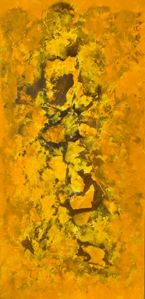 Peinture intitulée "Danseuse solaire" par Dominique Reboux, Œuvre d'art originale, Acrylique