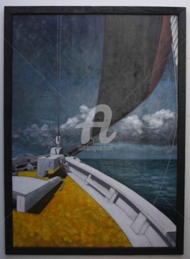 Peinture intitulée "pére gabriel" par Dominique Richard, Œuvre d'art originale, Acrylique