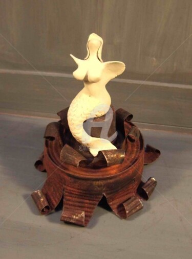 Escultura intitulada "la cousine de copen…" por Dominique Richard, Obras de arte originais