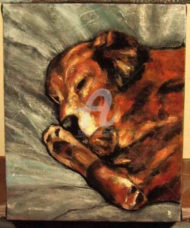 Peinture intitulée "la sieste" par Dominique Richard, Œuvre d'art originale