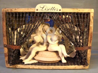 Sculpture intitulée "ces dames au salon" par Dominique Richard, Œuvre d'art originale
