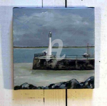 Peinture intitulée "Fouras port nord" par Dominique Richard, Œuvre d'art originale