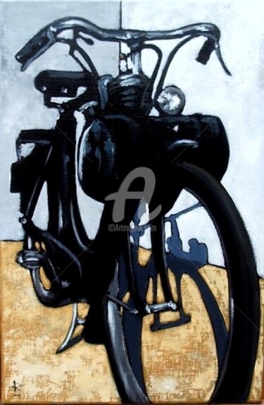 Painting titled "SOLEX 6P N°2" by Dominique Richard, Original Artwork