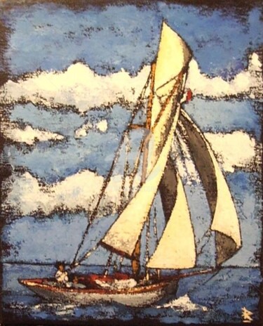 Malerei mit dem Titel "marine 3f.05" von Dominique Richard, Original-Kunstwerk, Acryl