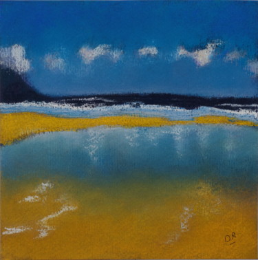 Painting titled "Dalmore Beach 1" by Dominique Righi, Original Artwork, Pastel
