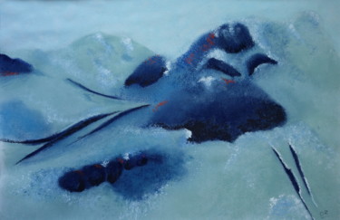 Pittura intitolato "Capo Testa. 2" da Dominique Righi, Opera d'arte originale, Pastello