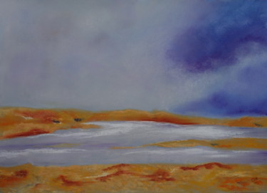 Painting titled "Uig Beach. 2" by Dominique Righi, Original Artwork, Pastel