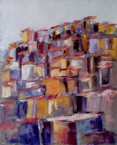 Peinture intitulée "aube-marocaine-65-5…" par Dominique Salenc, Œuvre d'art originale