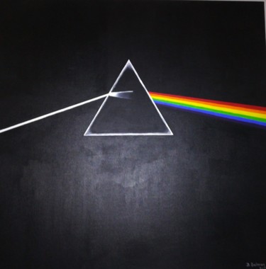 Painting titled "Pink Floyd" by Dominique Salmon, Original Artwork, Acrylic