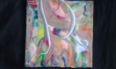 Painting titled "" Effervescence " 2…" by Dominique Salmon, Original Artwork, Acrylic