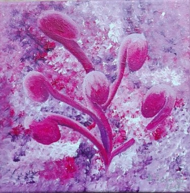 Painting titled "bouquet.jpg" by Dominique Salmon, Original Artwork, Acrylic