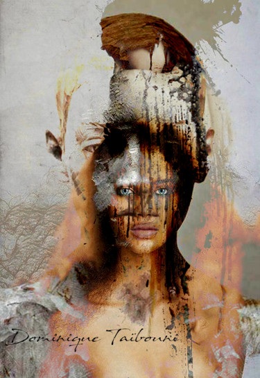 Digitale Kunst mit dem Titel "tableau mixte" von Dominique Taïbouni, Original-Kunstwerk, Fotomontage