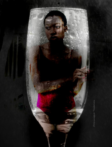 Digitale Kunst getiteld "sous verre" door Dominique Taïbouni, Origineel Kunstwerk, Foto Montage